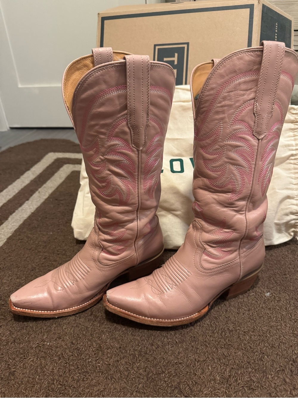 Tecovas Annie Boots Misty Rose